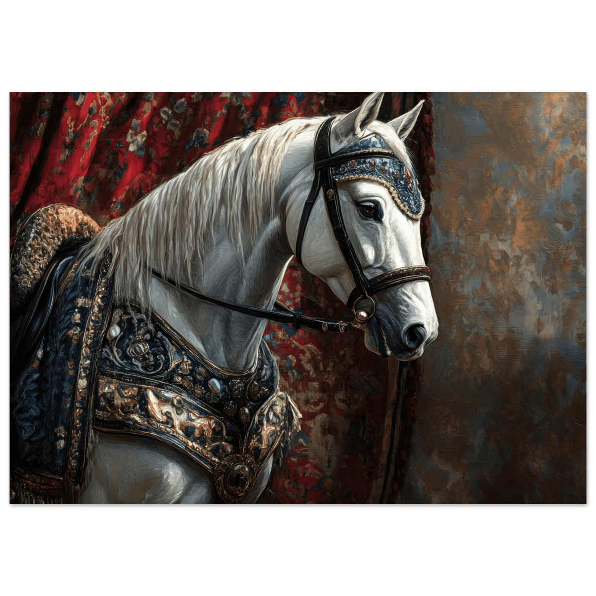 Renaissance Portrait of a Noble Horse A dignified 6 - Shop Ai Art WebShop - Digital Art online Store