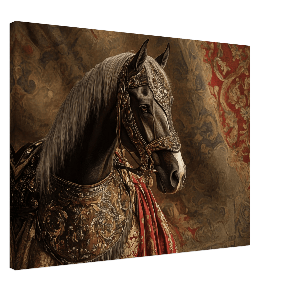 Renaissance Portrait of a Noble Horse A dignified - Shop Ai Art WebShop - Digital Art online Store