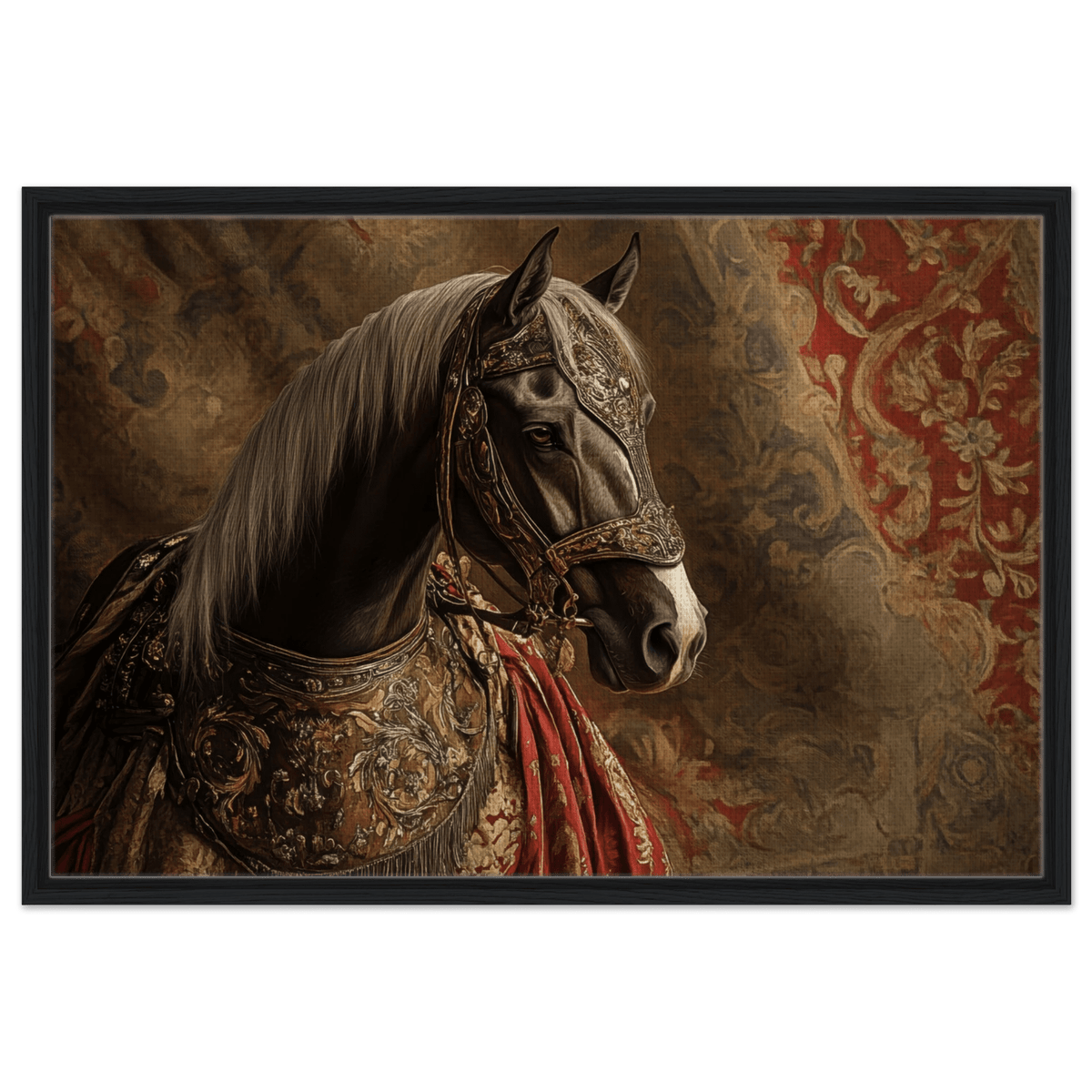 Renaissance Portrait of a Noble Horse A dignified - Shop Ai Art WebShop - Digital Art online Store