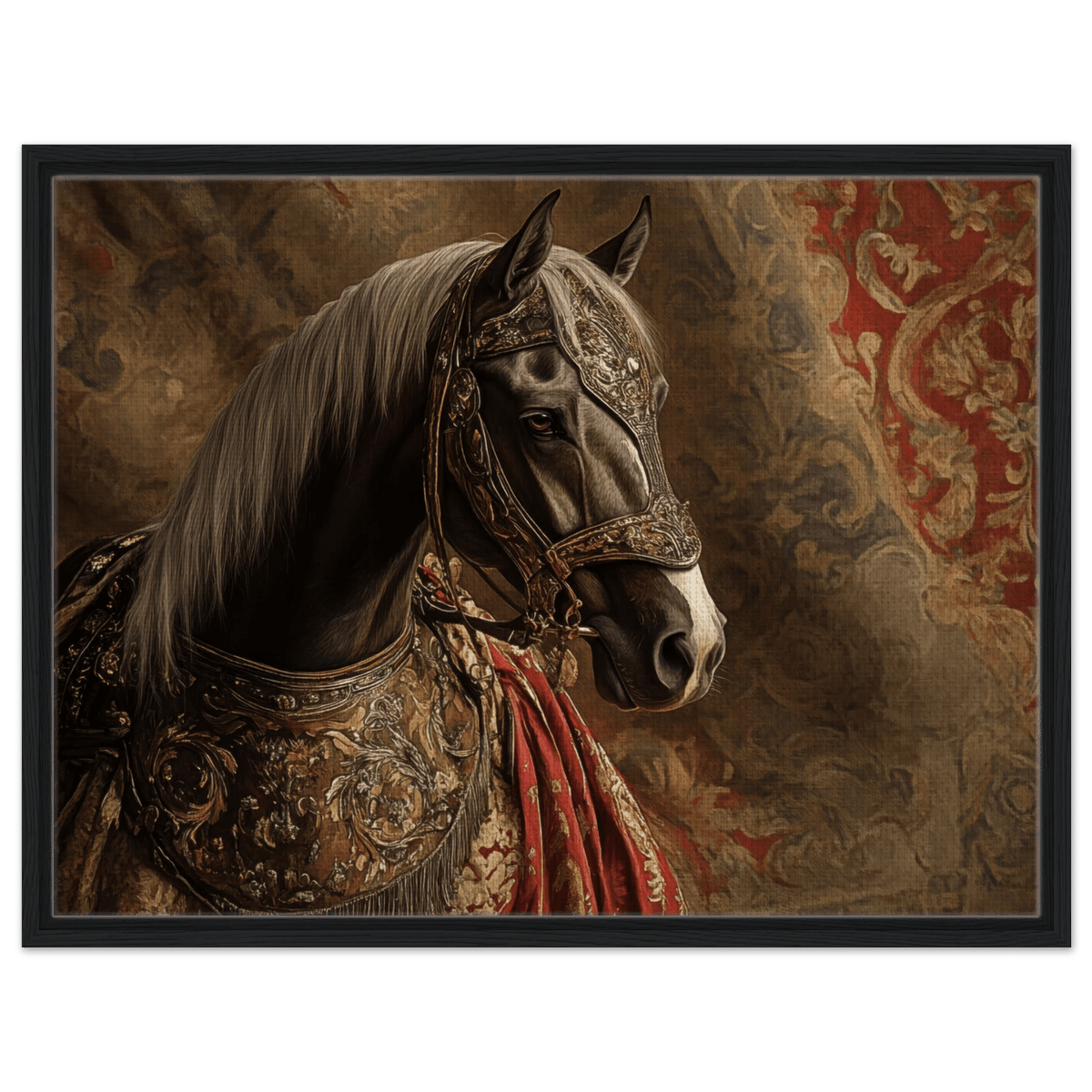 Renaissance Portrait of a Noble Horse A dignified - Shop Ai Art WebShop - Digital Art online Store