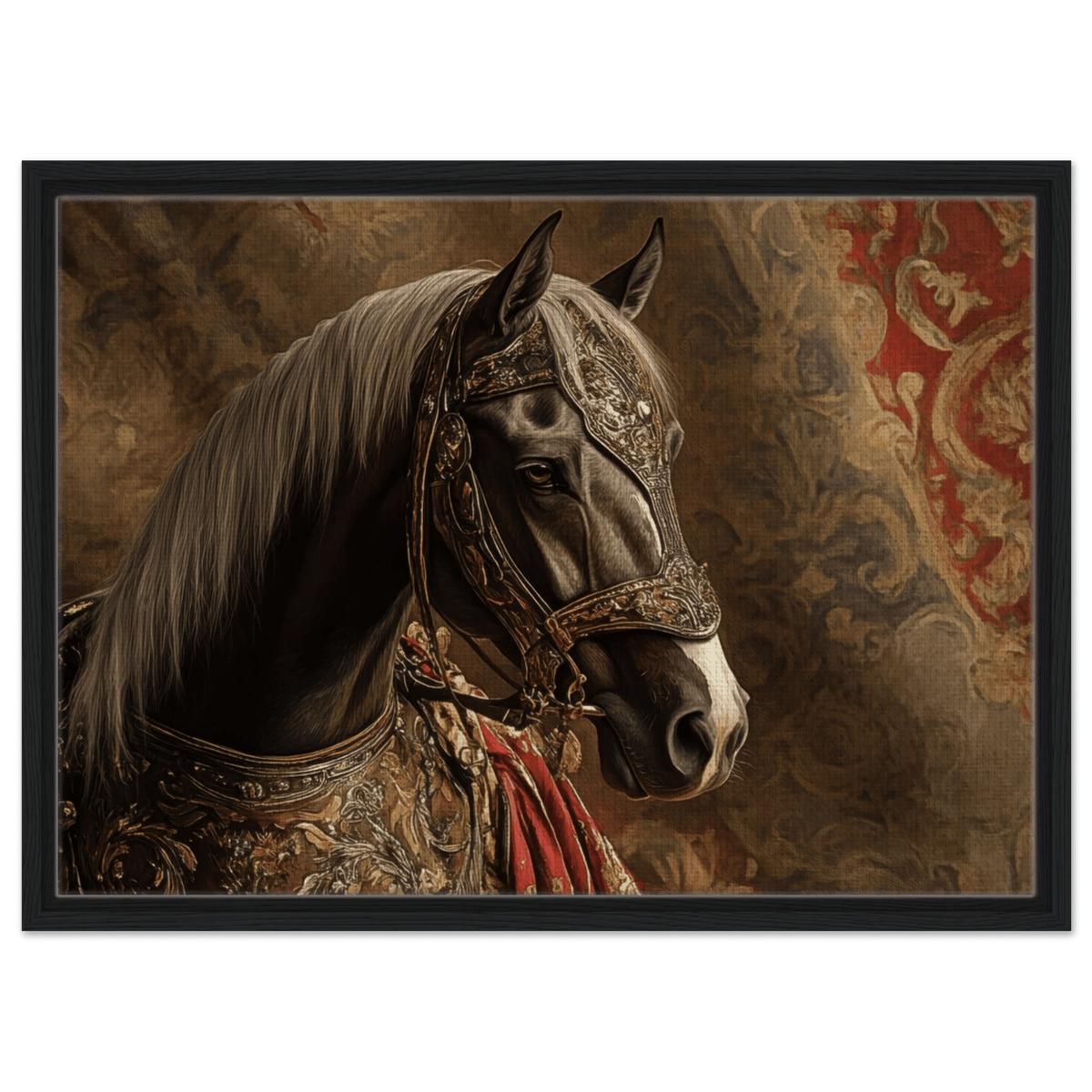 Renaissance Portrait of a Noble Horse A dignified - Shop Ai Art WebShop - Digital Art online Store