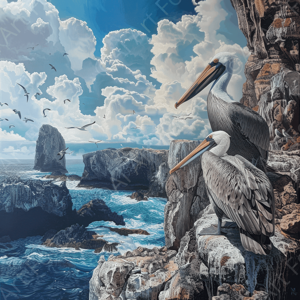 Rough Nature Galapagos 3 - Shop Ai Art WebShop - Digital Art online Store