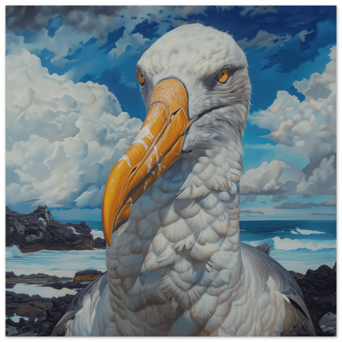 Rough Nature Galapagos Albatros 2 - Shop Ai Art WebShop - Digital Art online Store