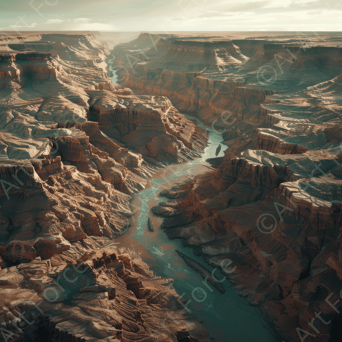 Rough Nature Grand Canyon 2 - Shop Ai Art WebShop - Digital Art online Store