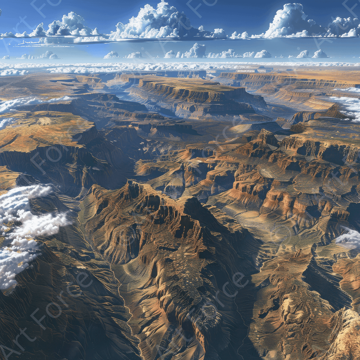 Rough Nature Grand Canyon - Shop Ai Art WebShop - Digital Art online Store
