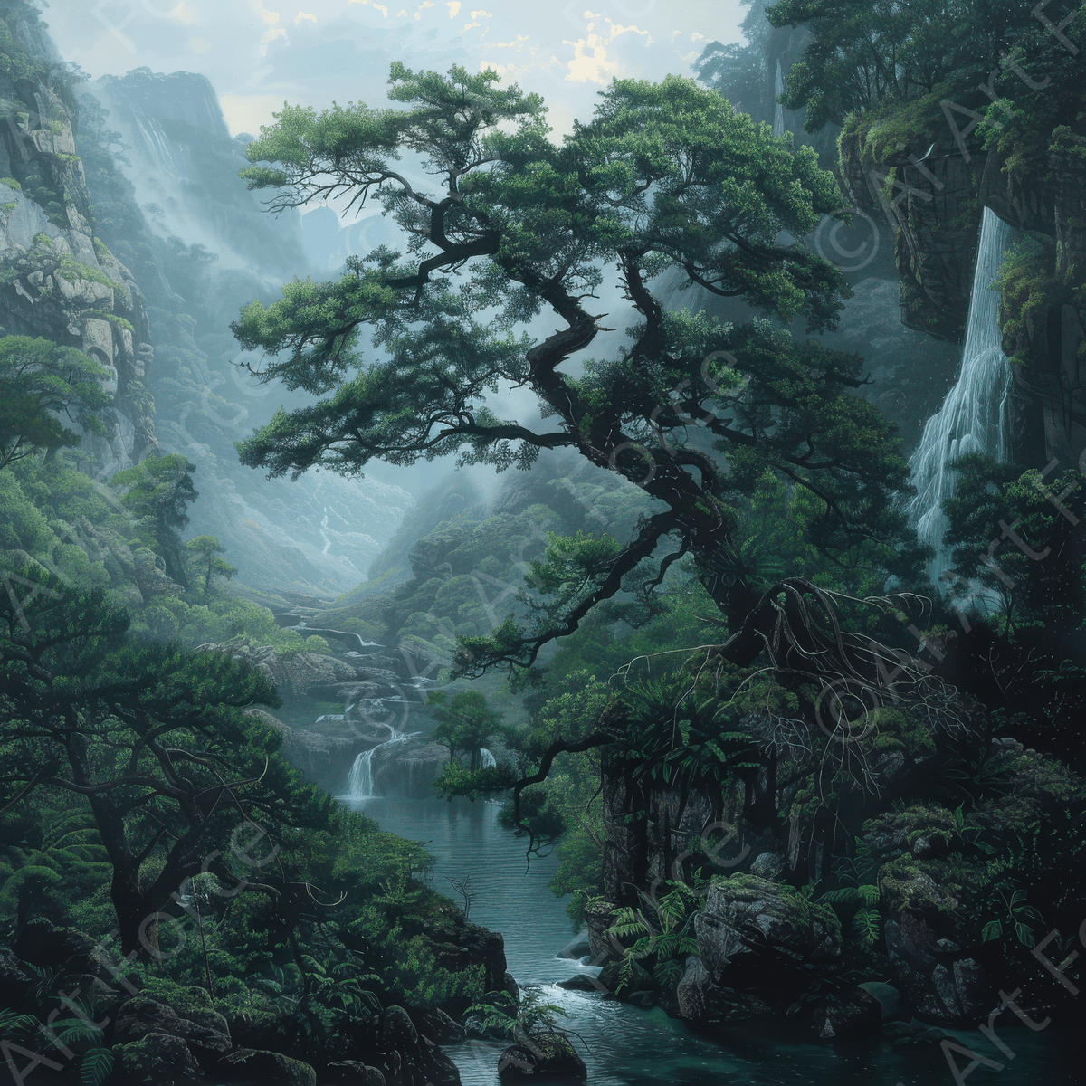 Rough Nature Japan 2 - Shop Ai Art WebShop - Digital Art online Store