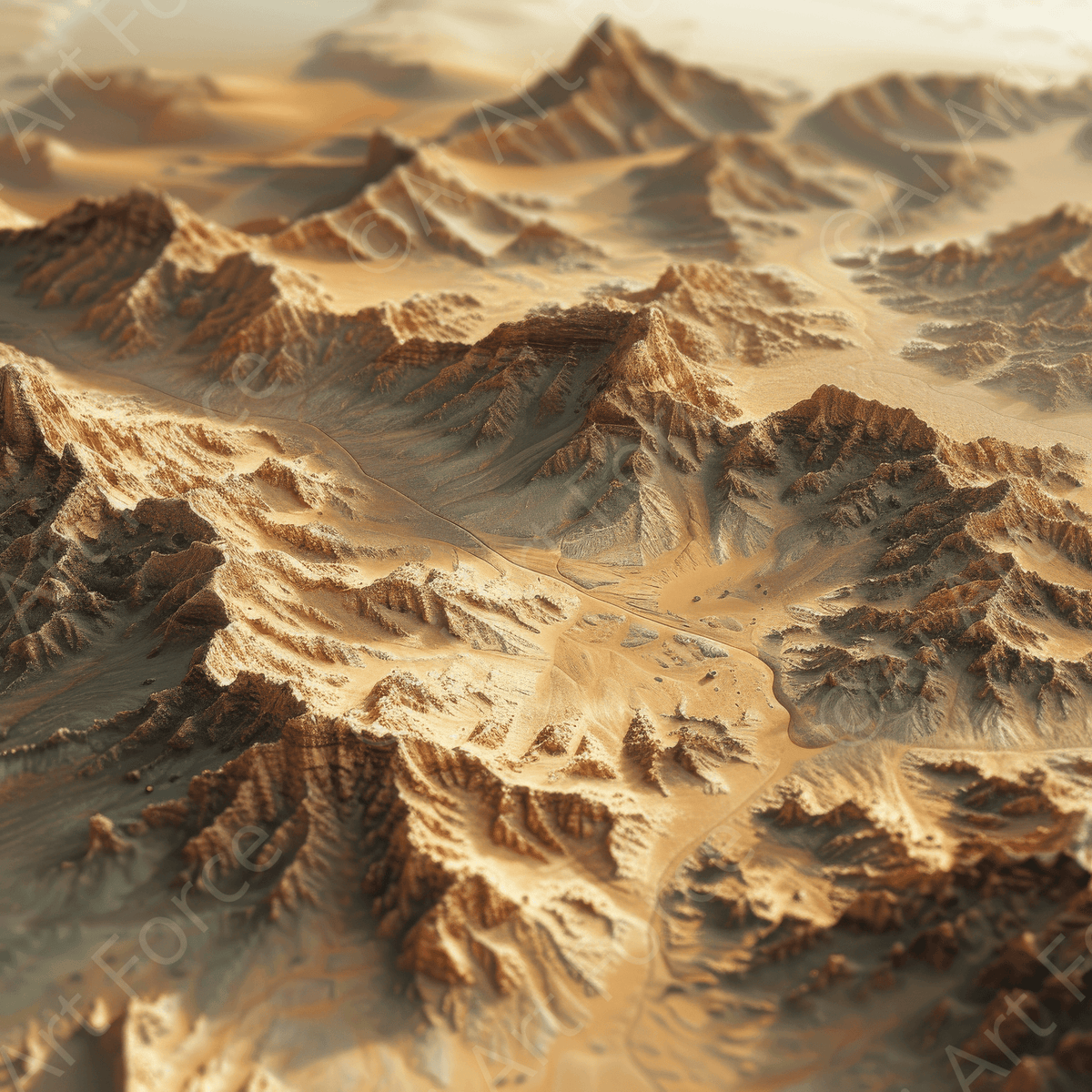 Rough Nature Sahara Desert 3 - Shop Ai Art WebShop - Digital Art online Store