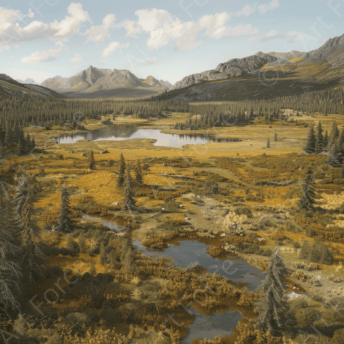 Rough Nature Yellow Stone - Shop Ai Art WebShop - Digital Art online Store