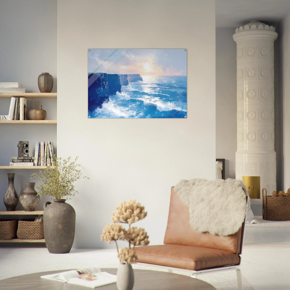 Seaside Cliff at Sunrise A breathtaking Empress 2 - Shop Ai Art WebShop - Digital Art online Store