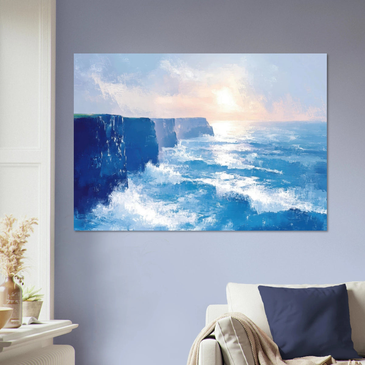 Seaside Cliff at Sunrise A breathtaking Empress 2 - Shop Ai Art WebShop - Digital Art online Store