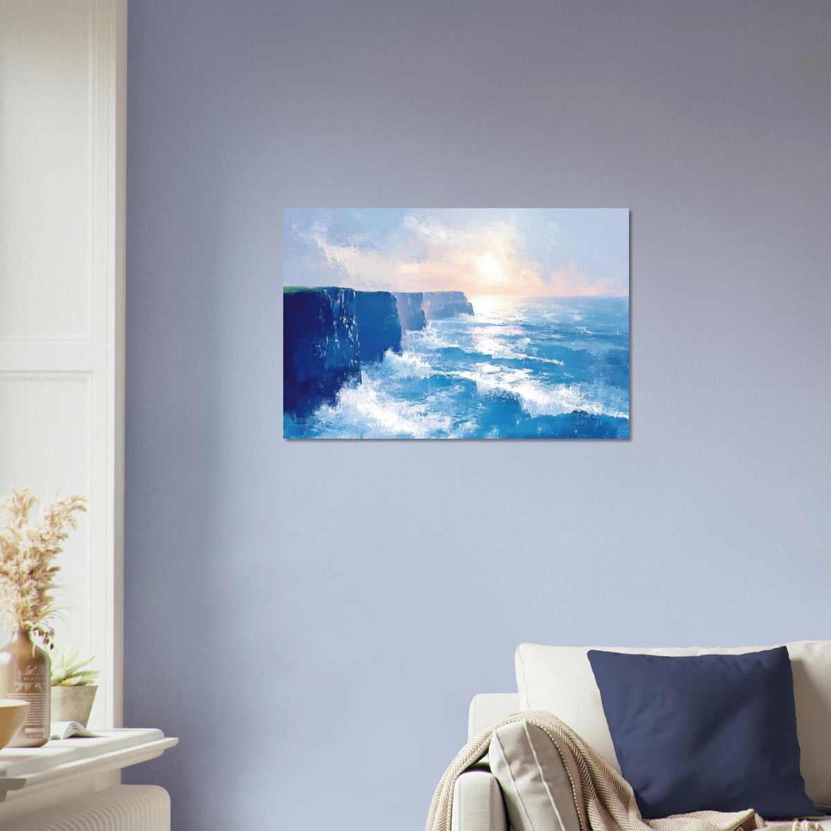 Seaside Cliff at Sunrise A breathtaking Empress 2 - Shop Ai Art WebShop - Digital Art online Store