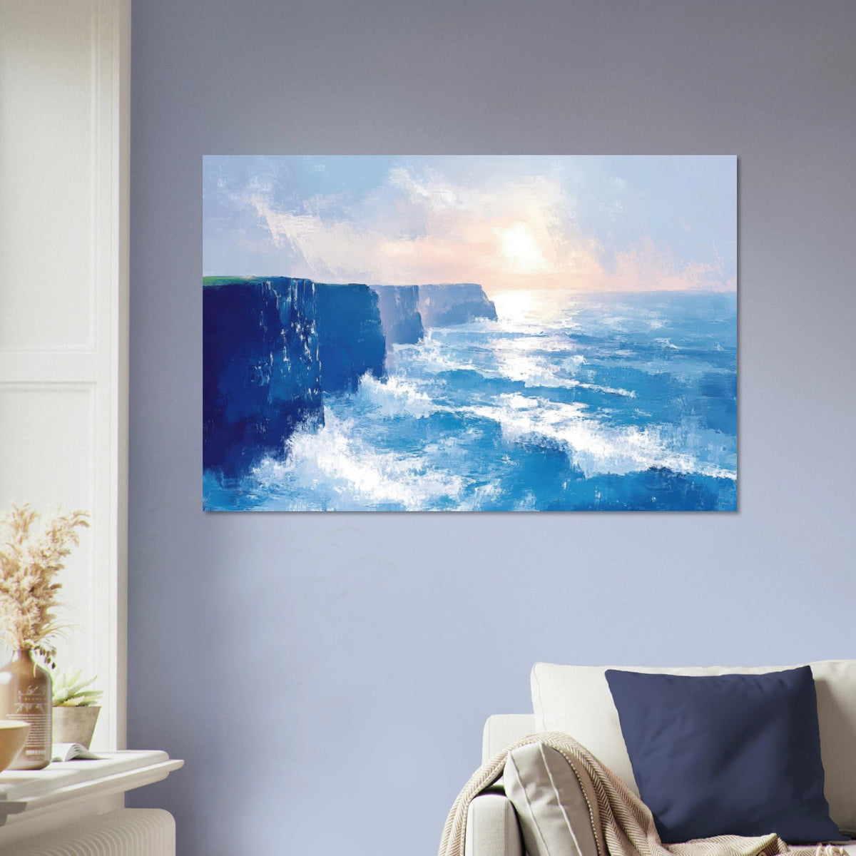 Seaside Cliff at Sunrise A breathtaking Empress 2 - Shop Ai Art WebShop - Digital Art online Store