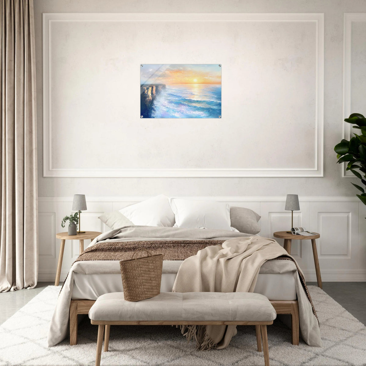Seaside Cliff at Sunrise A breathtaking Empress - Shop Ai Art WebShop - Digital Art online Store