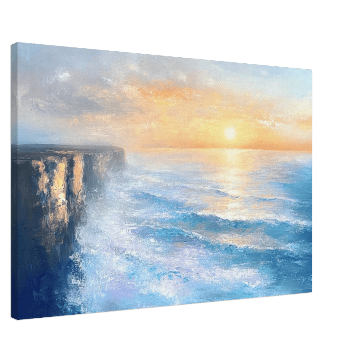 Seaside Cliff at Sunrise A breathtaking Empress - Shop Ai Art WebShop - Digital Art online Store