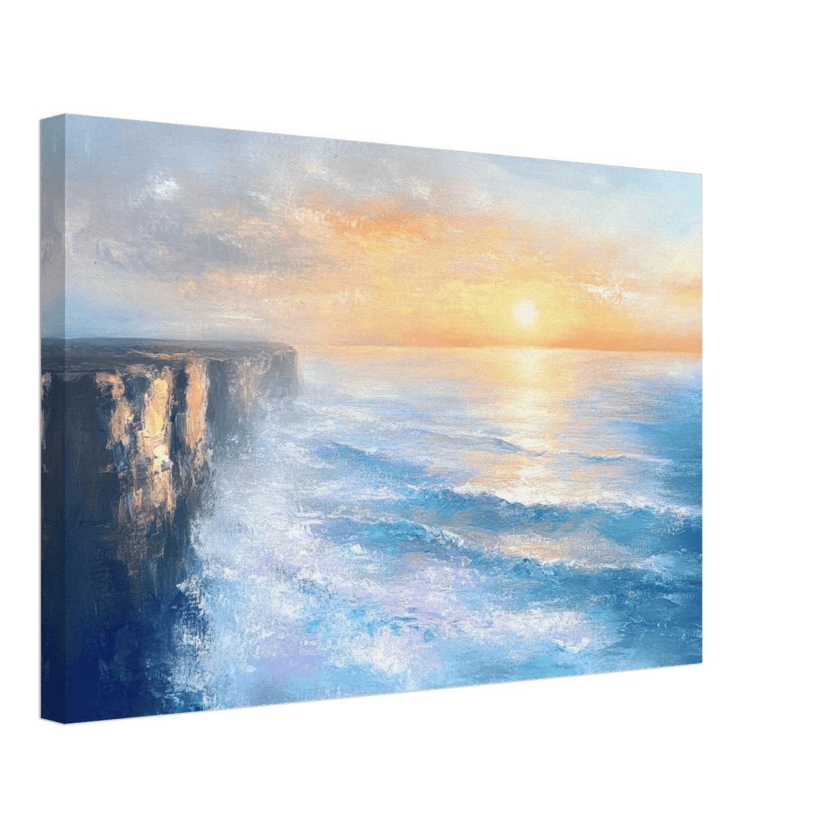 Seaside Cliff at Sunrise A breathtaking Empress - Shop Ai Art WebShop - Digital Art online Store