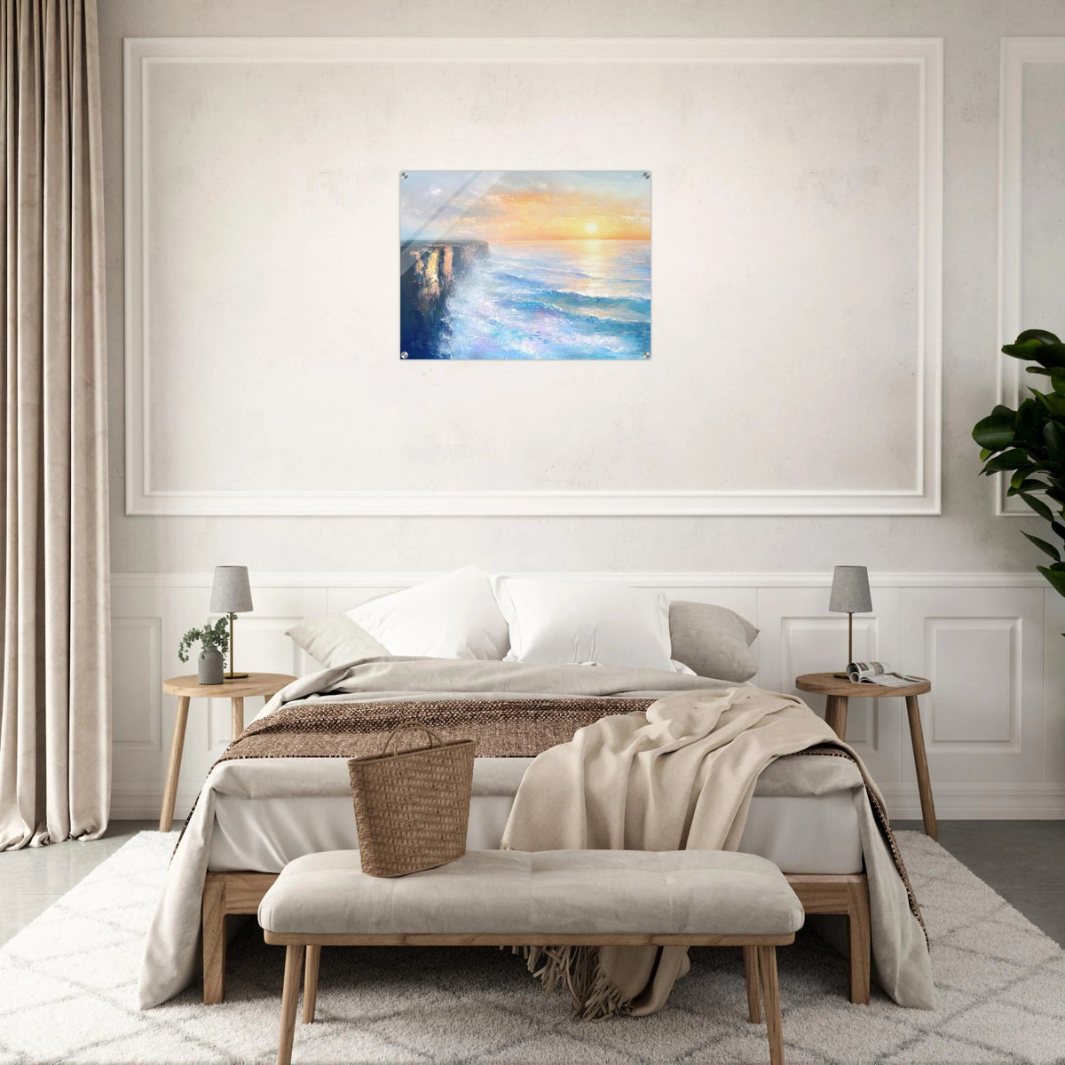 Seaside Cliff at Sunrise A breathtaking Empress - Shop Ai Art WebShop - Digital Art online Store