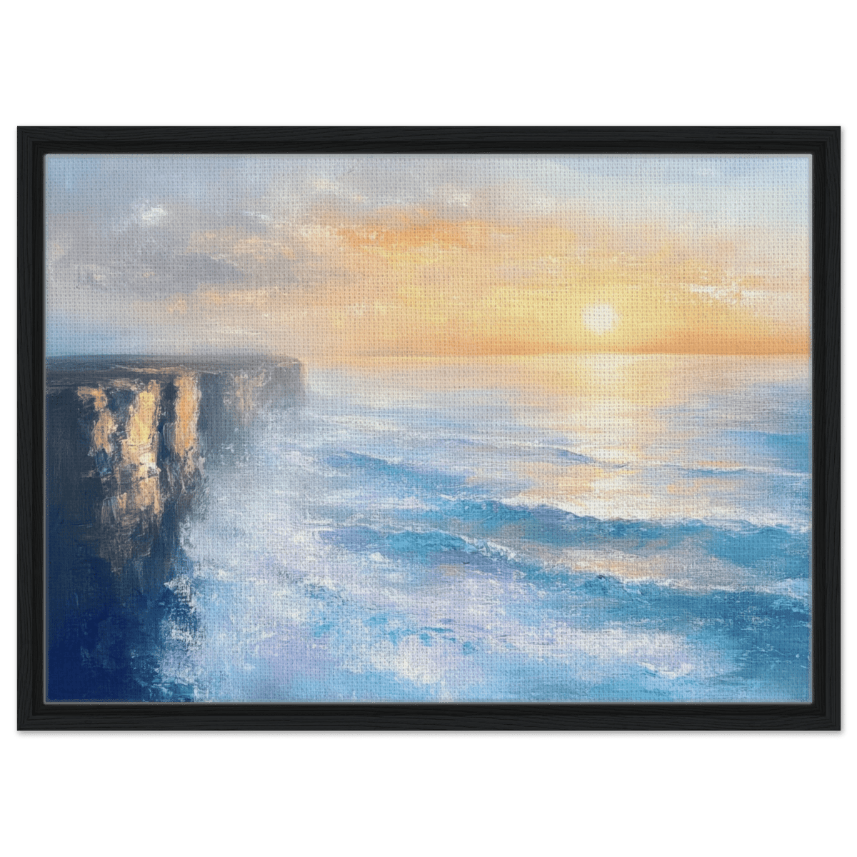 Seaside Cliff at Sunrise A breathtaking Empress - Shop Ai Art WebShop - Digital Art online Store