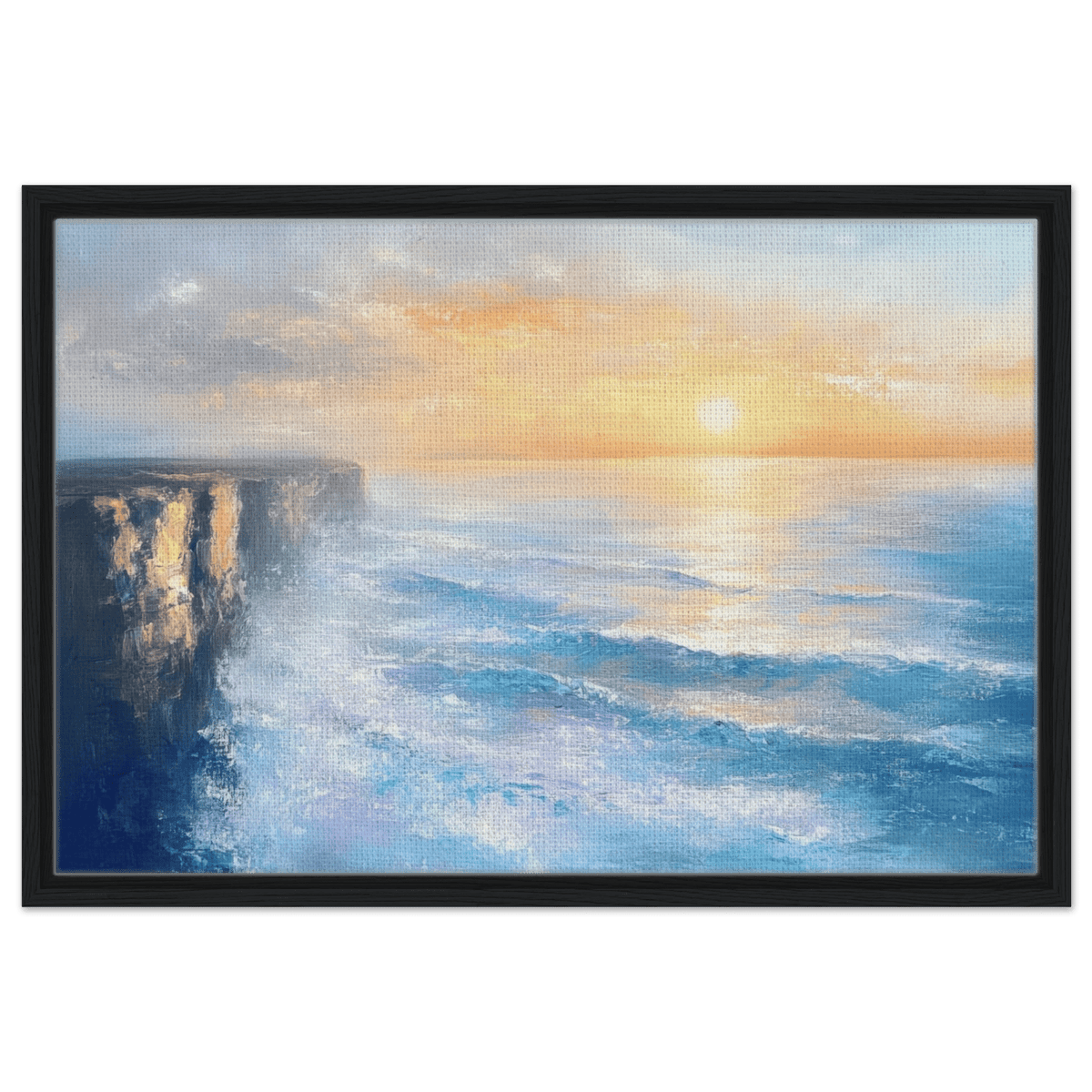 Seaside Cliff at Sunrise A breathtaking Empress - Shop Ai Art WebShop - Digital Art online Store