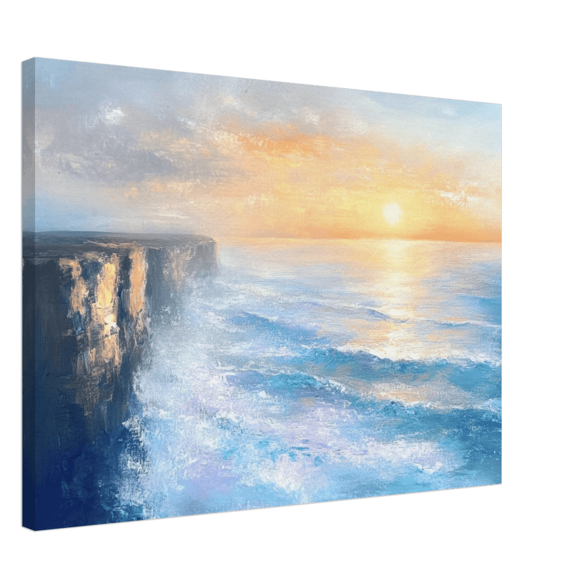 Seaside Cliff at Sunrise A breathtaking Empress - Shop Ai Art WebShop - Digital Art online Store