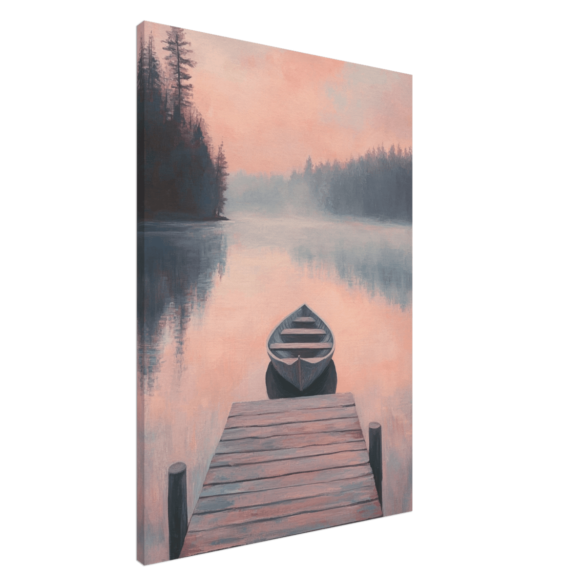 Serene Lake with Rowboats A tranquil lake 3 - Shop Ai Art WebShop - Digital Art online Store
