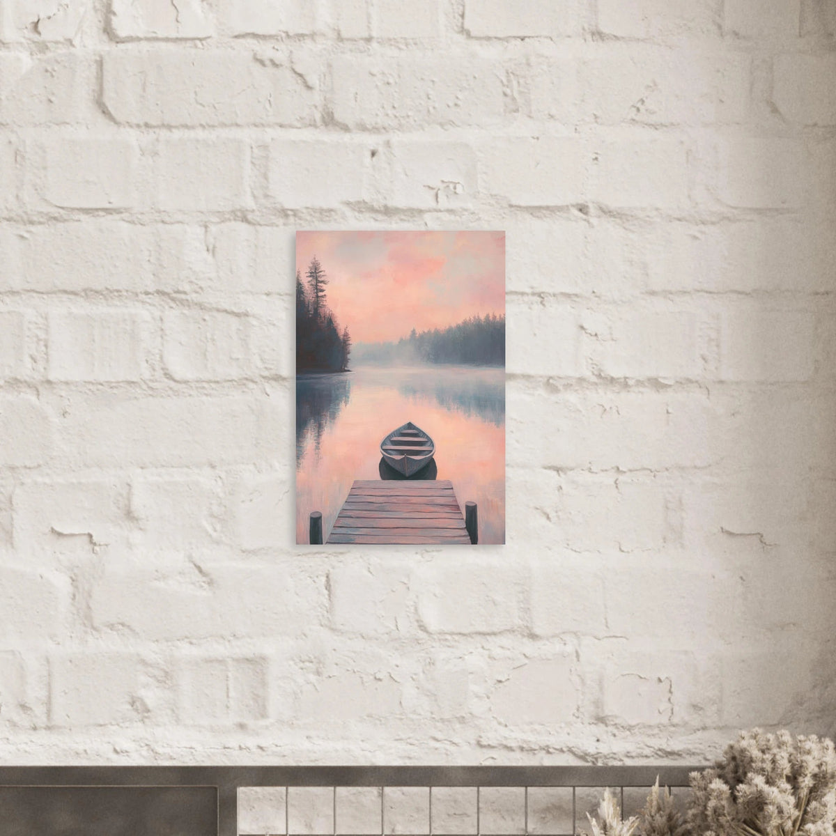 Serene Lake with Rowboats A tranquil lake 3 - Shop Ai Art WebShop - Digital Art online Store