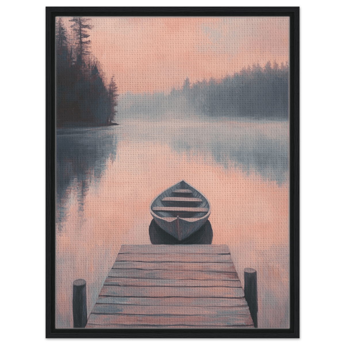 Serene Lake with Rowboats A tranquil lake 3 - Shop Ai Art WebShop - Digital Art online Store