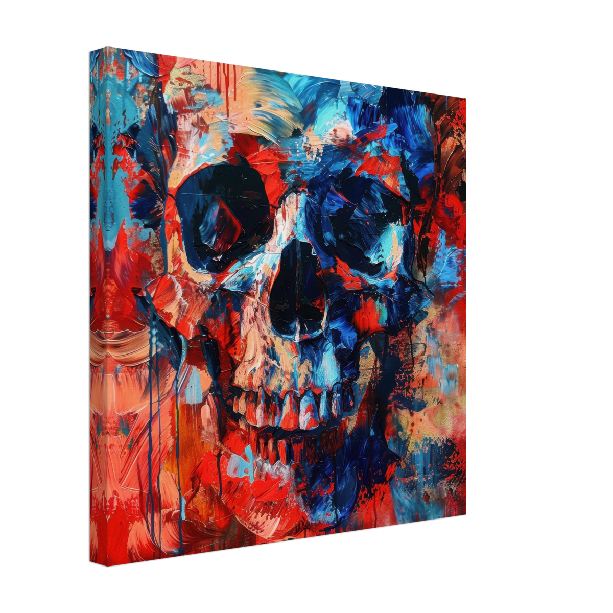 Skull and Bones abstract art style - Shop Ai Art WebShop - Digital Art online Store