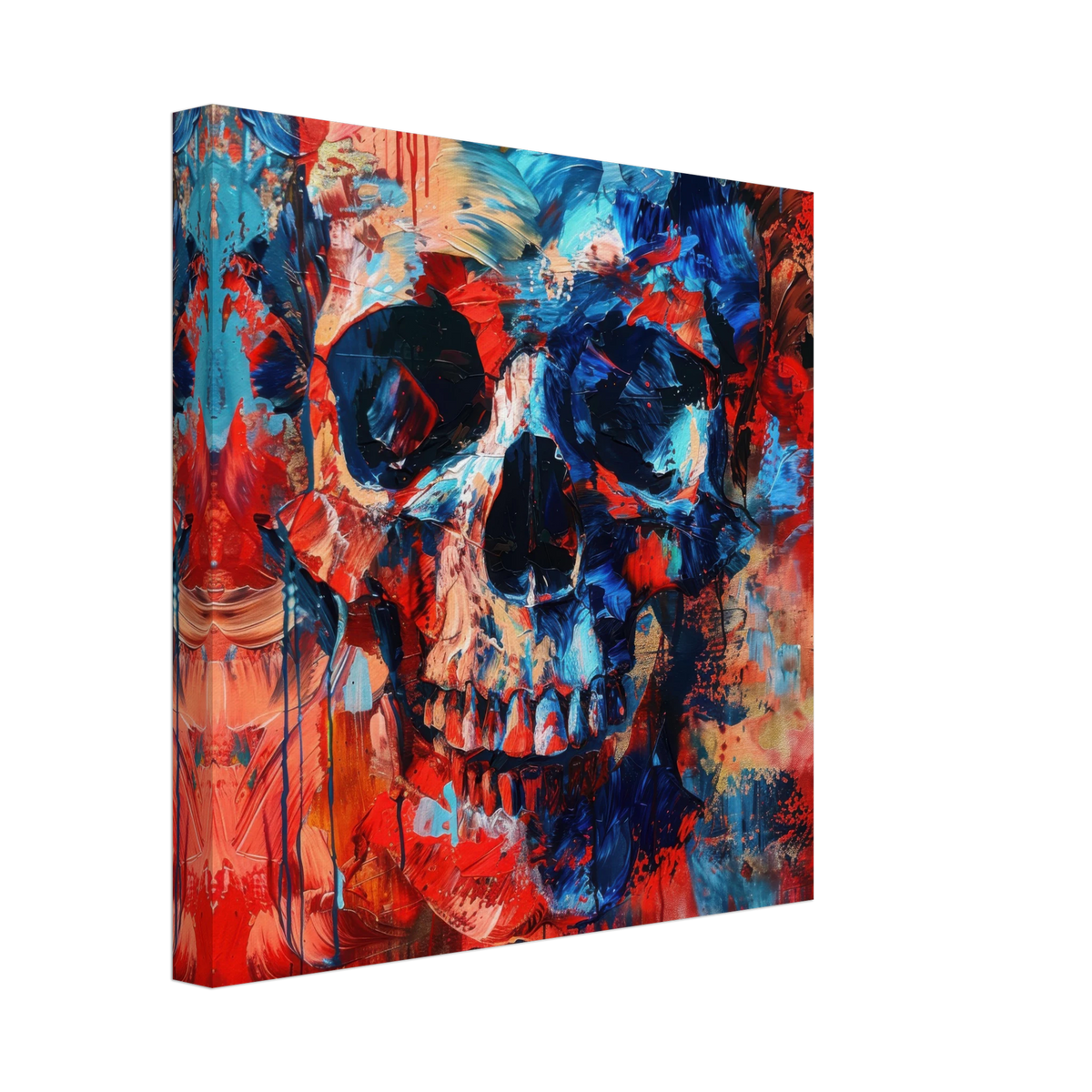 Skull and Bones abstract art style - Shop Ai Art WebShop - Digital Art online Store