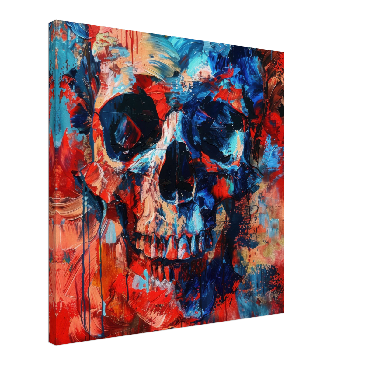 Skull and Bones abstract art style - Shop Ai Art WebShop - Digital Art online Store