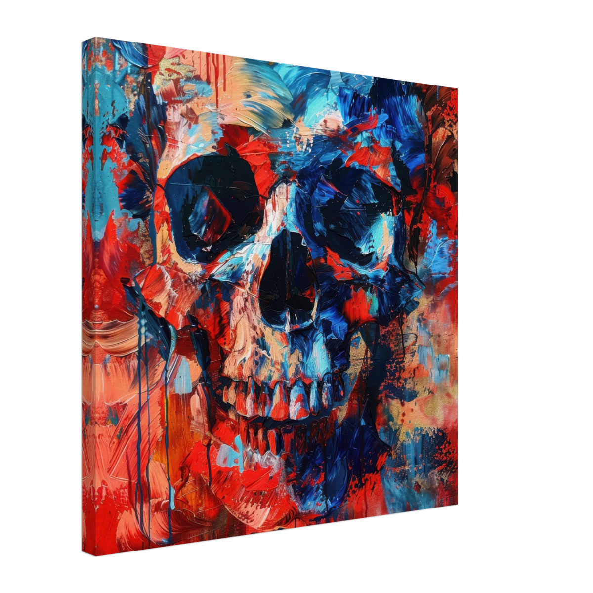 Skull and Bones abstract art style - Shop Ai Art WebShop - Digital Art online Store