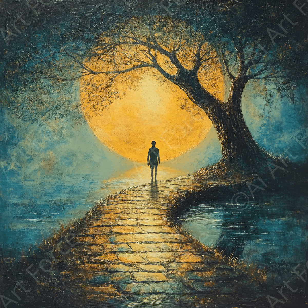 Spiritual and Physical Journeys in Human Life 2 - Shop Ai Art WebShop - Digital Art online Store