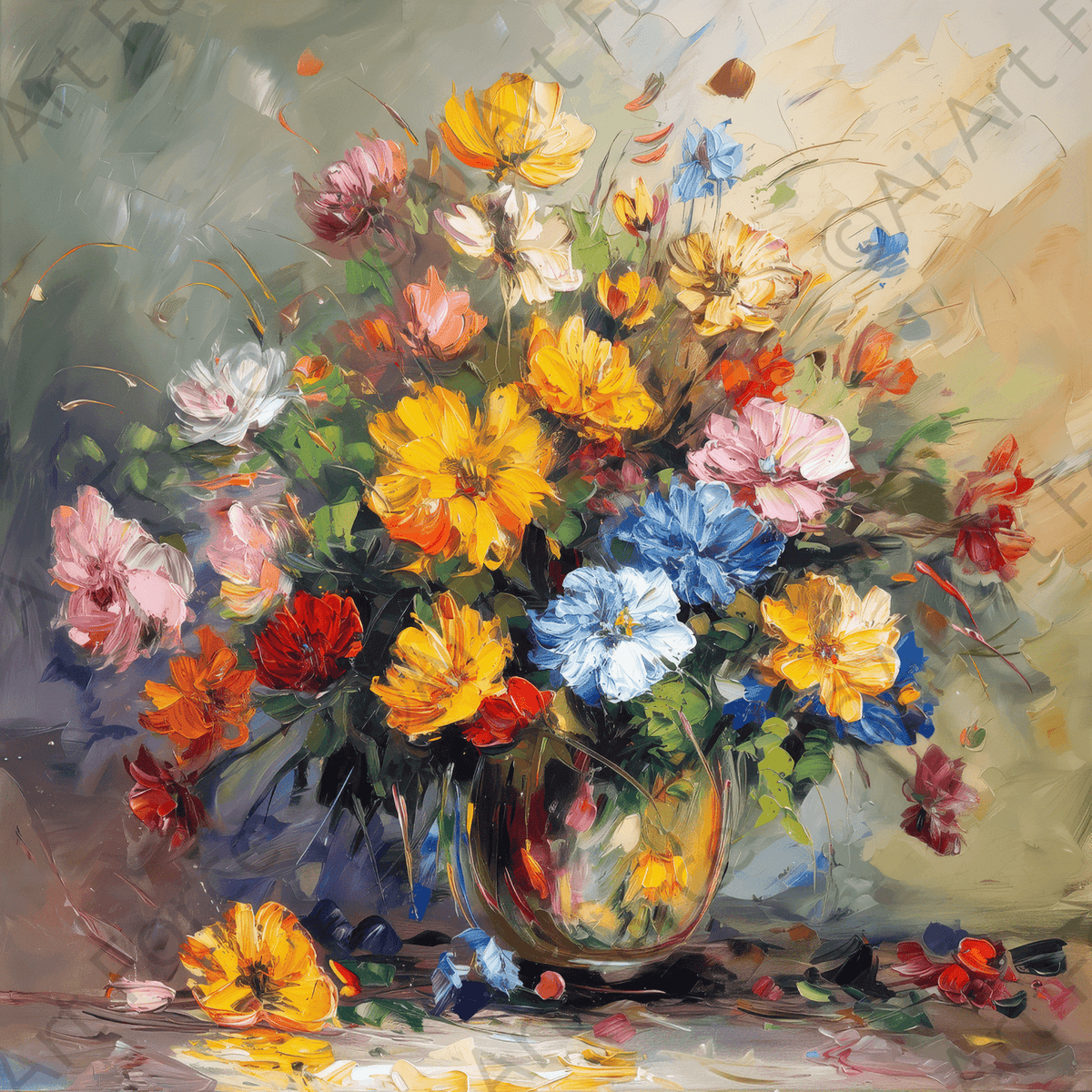 Still life Art Flowers - Shop Ai Art WebShop - Digital Art online Store