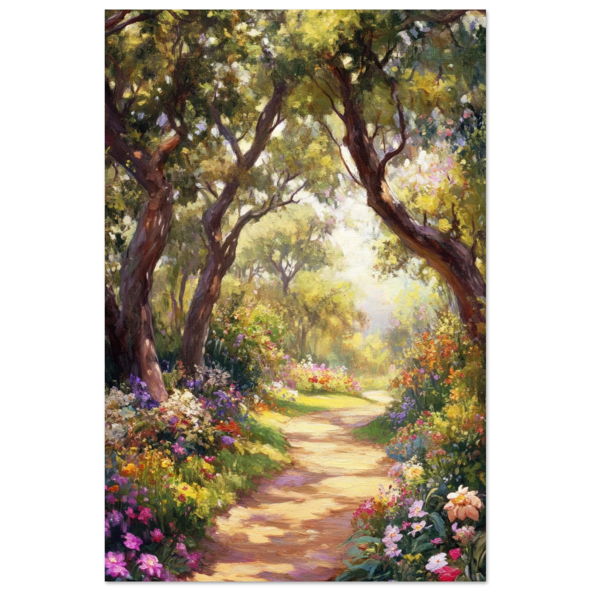 Sunlit Garden Path A meandering pathway through 2 - Shop Ai Art WebShop - Digital Art online Store