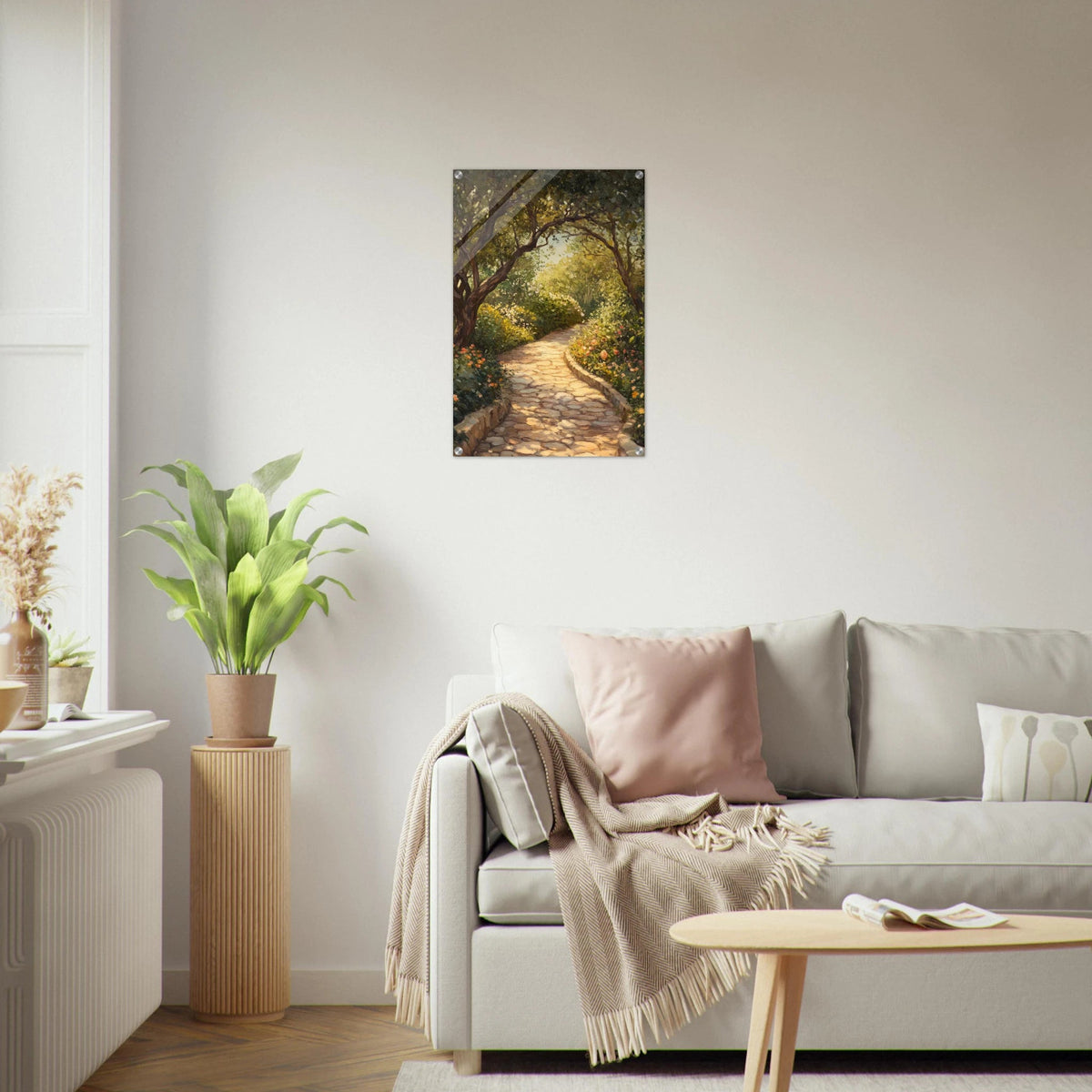 Sunlit Garden Path A meandering pathway through - Shop Ai Art WebShop - Digital Art online Store