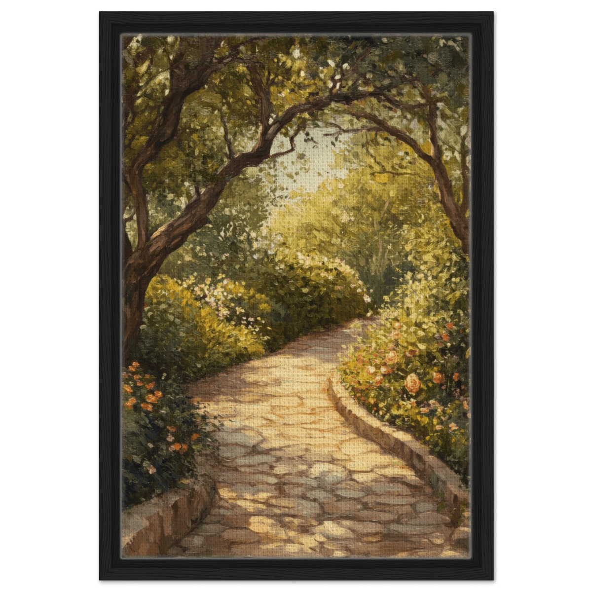 Sunlit Garden Path A meandering pathway through - Shop Ai Art WebShop - Digital Art online Store