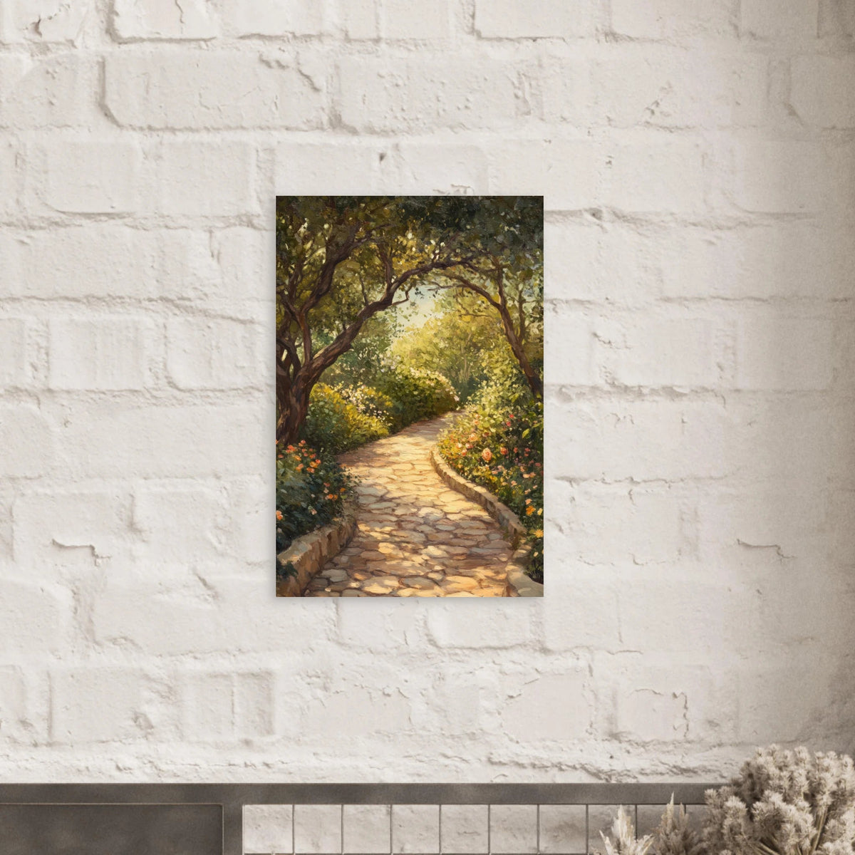 Sunlit Garden Path A meandering pathway through - Shop Ai Art WebShop - Digital Art online Store