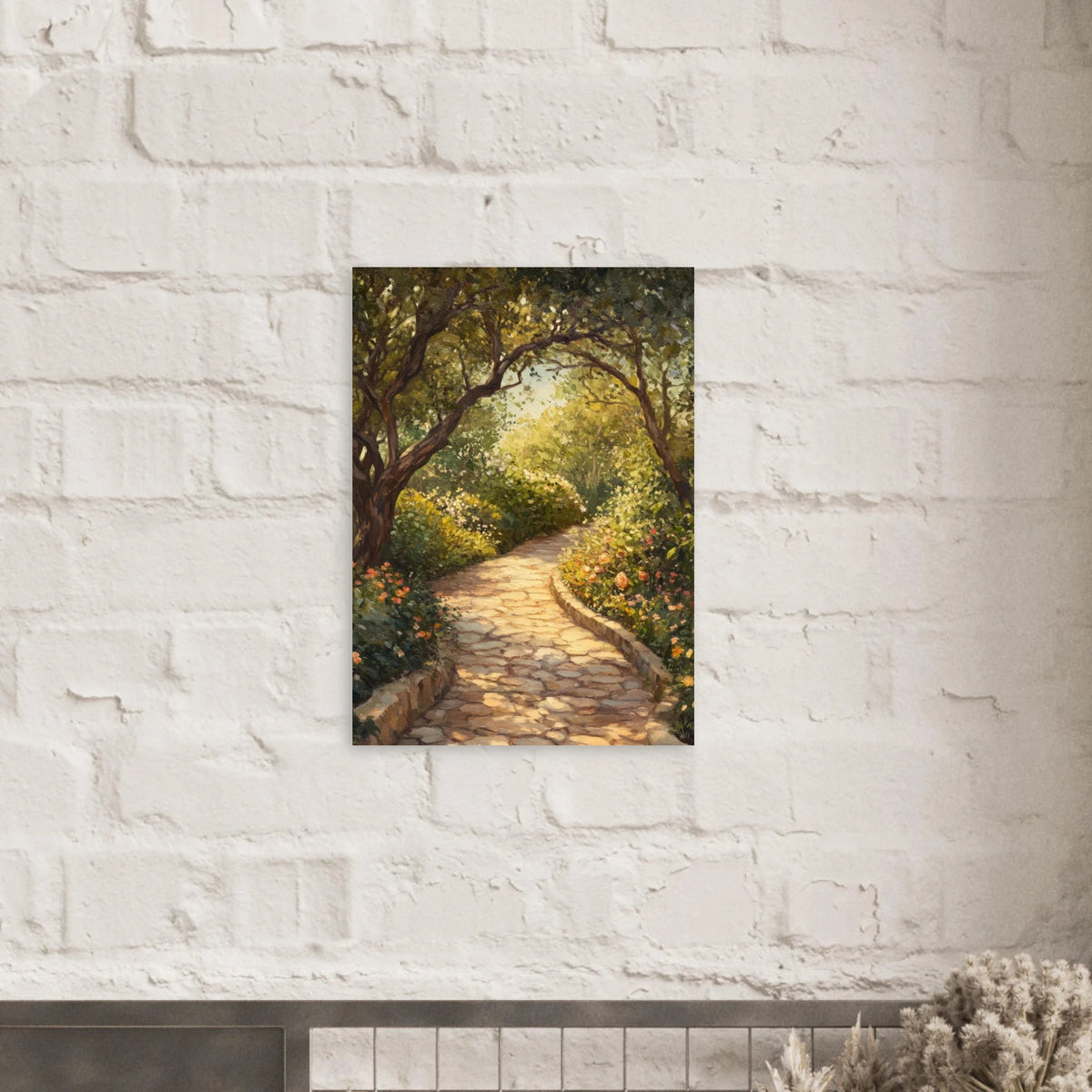 Sunlit Garden Path A meandering pathway through - Shop Ai Art WebShop - Digital Art online Store