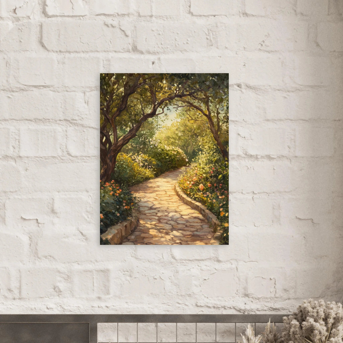 Sunlit Garden Path A meandering pathway through - Shop Ai Art WebShop - Digital Art online Store