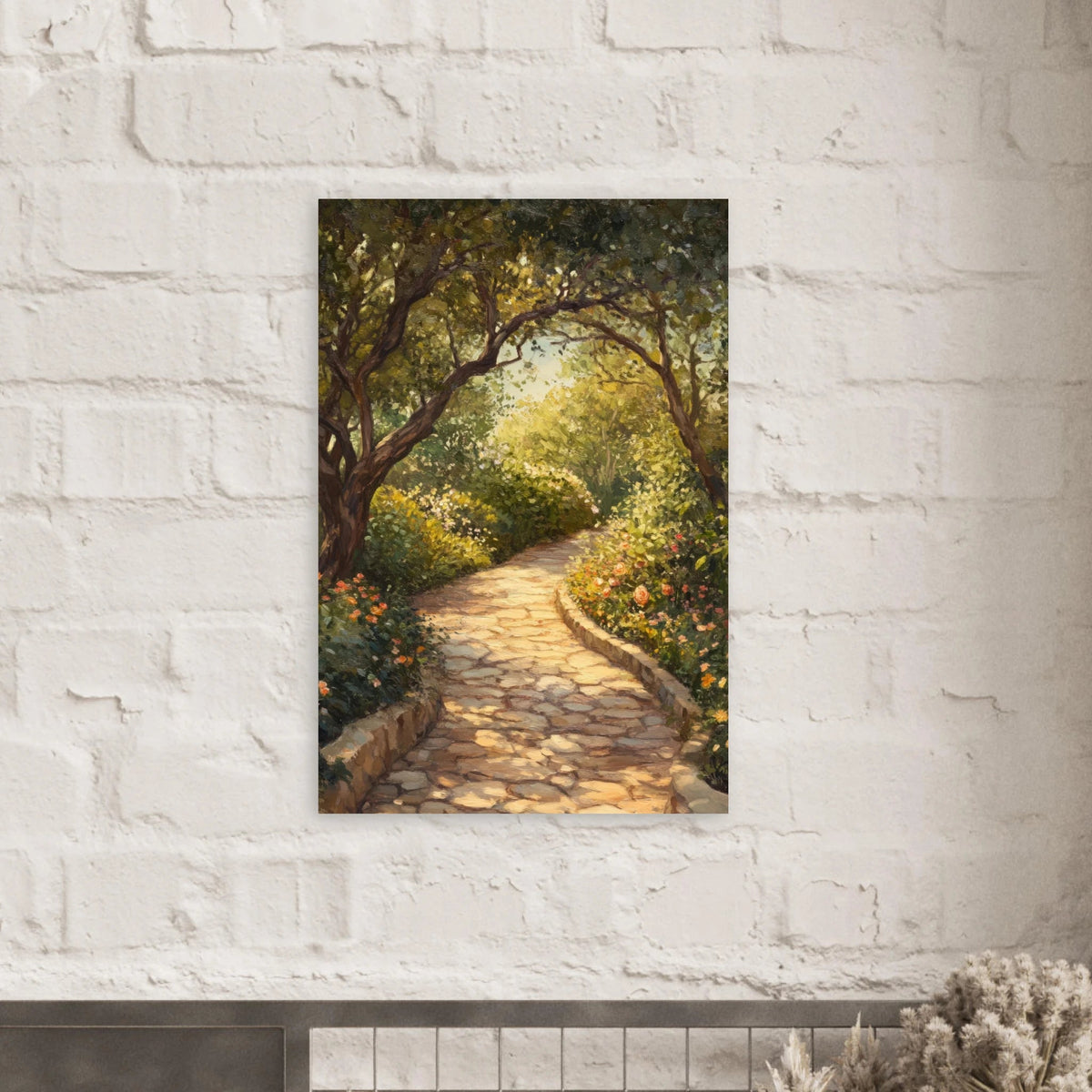 Sunlit Garden Path A meandering pathway through - Shop Ai Art WebShop - Digital Art online Store