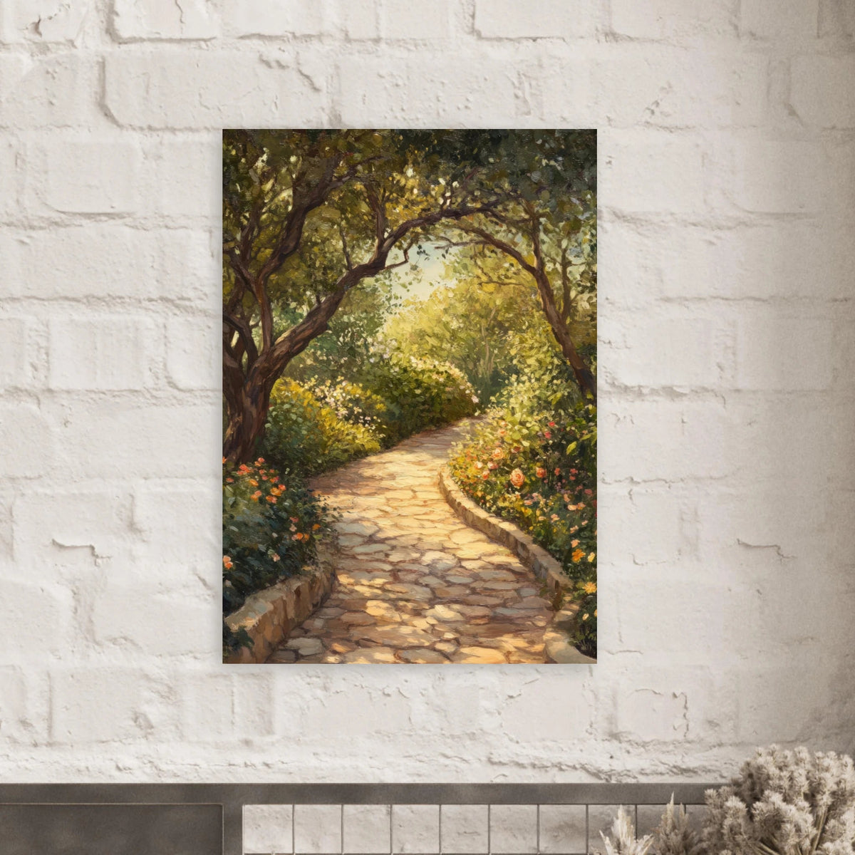 Sunlit Garden Path A meandering pathway through - Shop Ai Art WebShop - Digital Art online Store