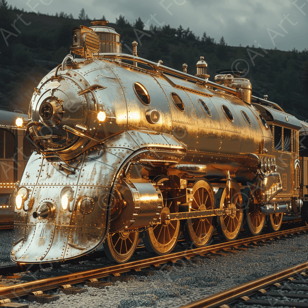 Technology Locomotif train 4 - Shop Ai Art WebShop - Digital Art online Store