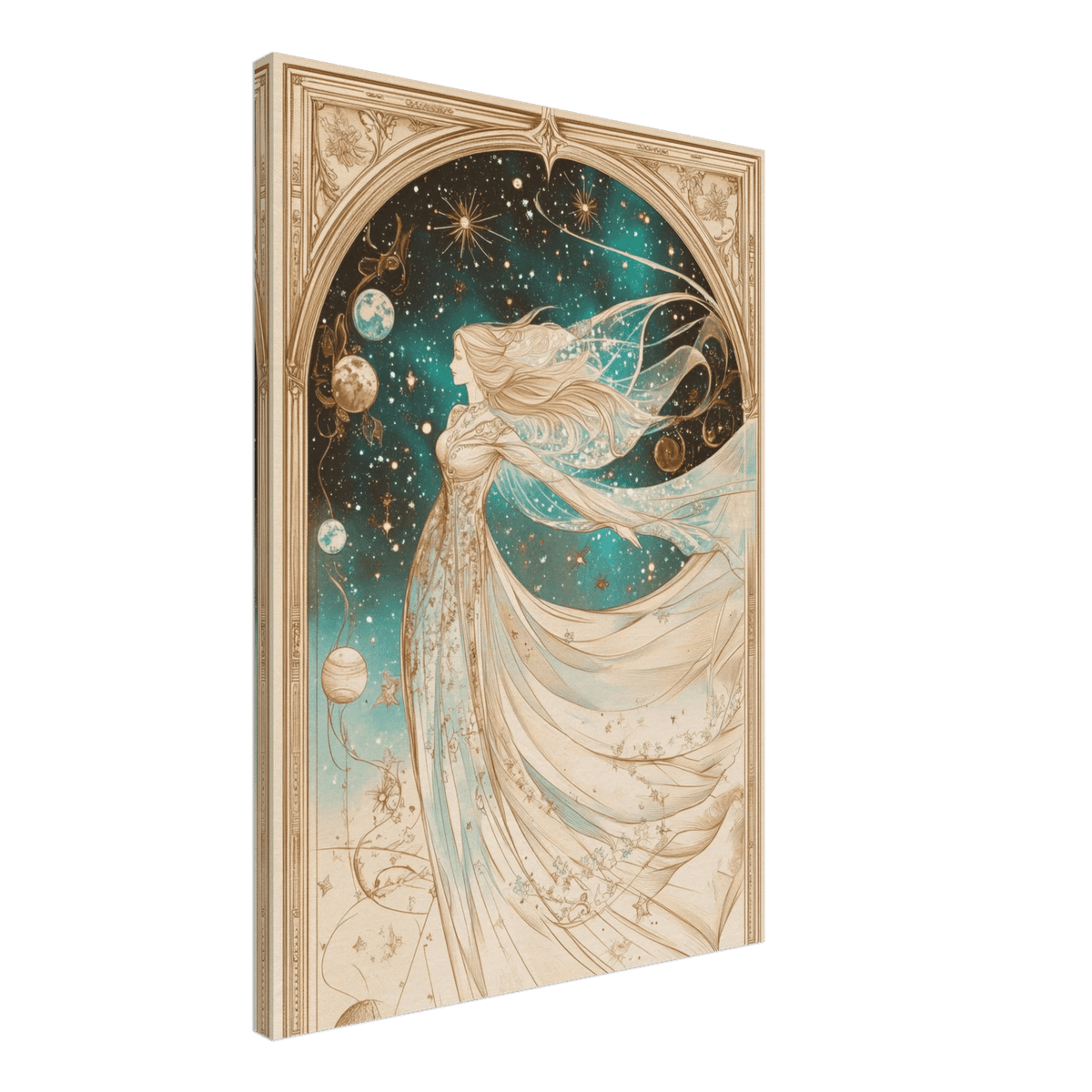 The Cosmic Muse A hand - drawn illustration 2 - Shop Ai Art WebShop - Digital Art online Store