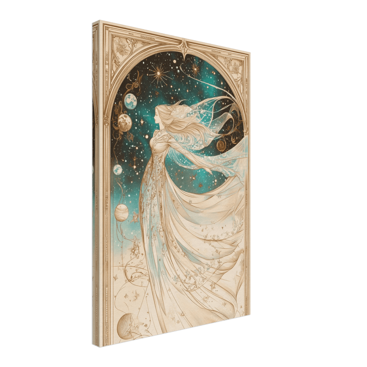 The Cosmic Muse A hand - drawn illustration 2 - Shop Ai Art WebShop - Digital Art online Store