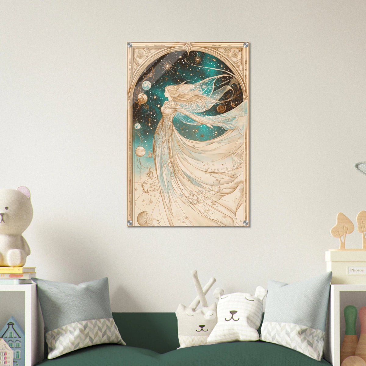 The Cosmic Muse A hand - drawn illustration 2 - Shop Ai Art WebShop - Digital Art online Store