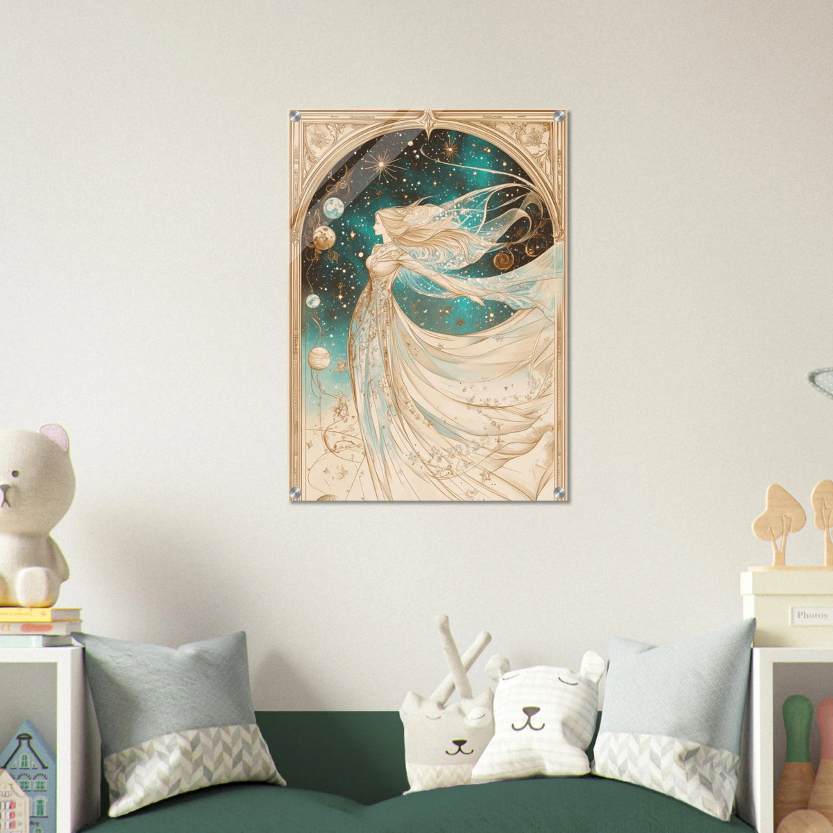 The Cosmic Muse A hand - drawn illustration 2 - Shop Ai Art WebShop - Digital Art online Store