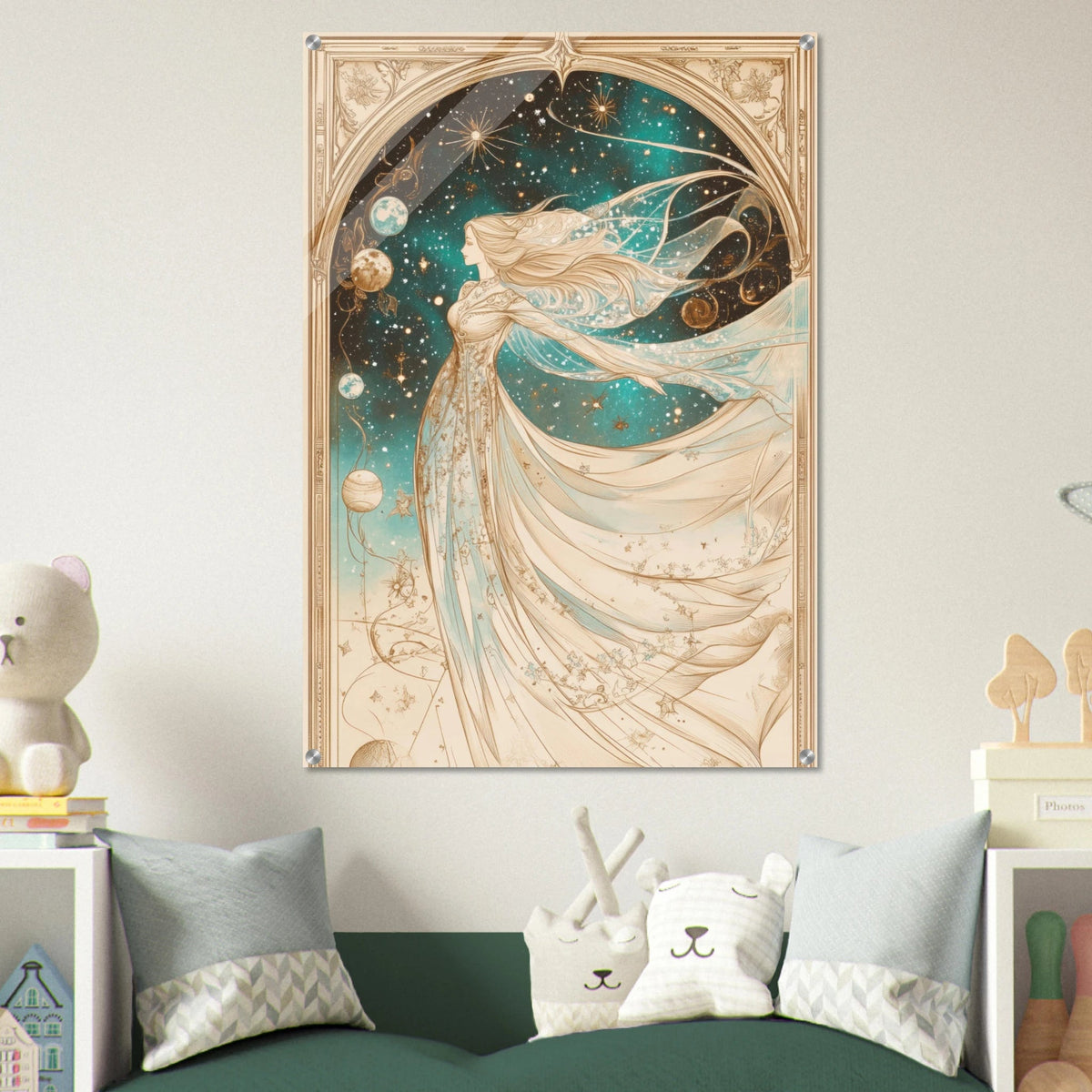 The Cosmic Muse A hand - drawn illustration 2 - Shop Ai Art WebShop - Digital Art online Store