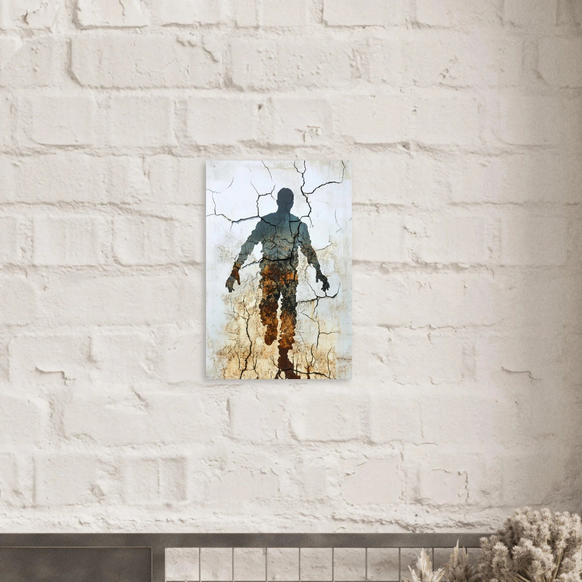 The Erosion of Thought Layers of cracked peeling 3 - Shop Ai Art WebShop - Digital Art online Store