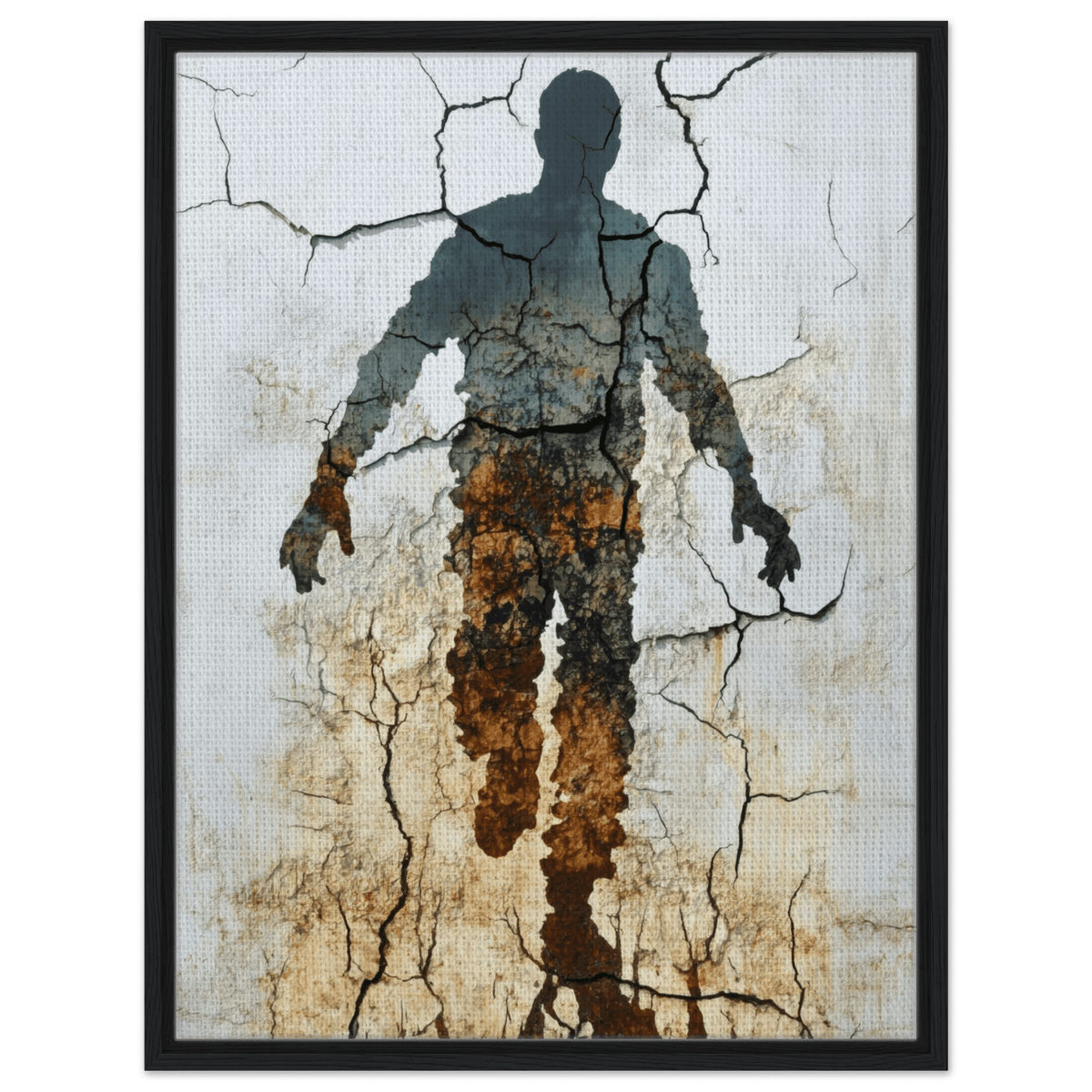 The Erosion of Thought Layers of cracked peeling 3 - Shop Ai Art WebShop - Digital Art online Store