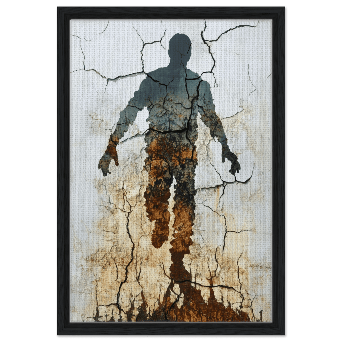 The Erosion of Thought Layers of cracked peeling 3 - Shop Ai Art WebShop - Digital Art online Store