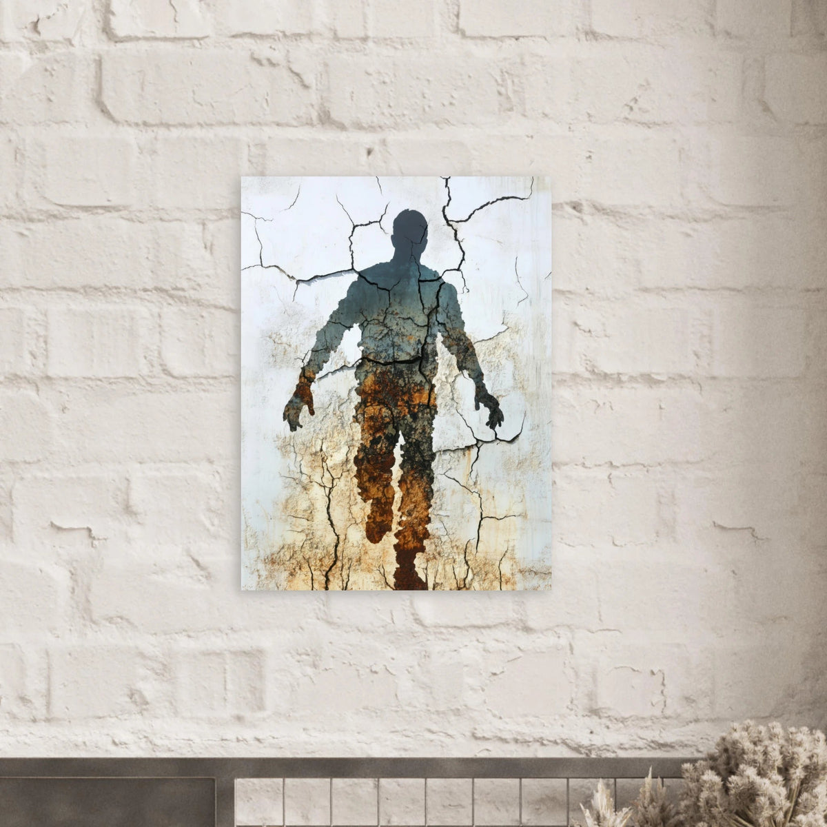The Erosion of Thought Layers of cracked peeling 3 - Shop Ai Art WebShop - Digital Art online Store